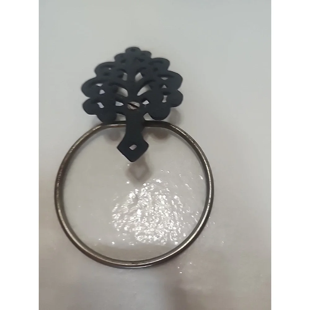 Art Nouveau Tree of Life Towel Ring Cast Iron